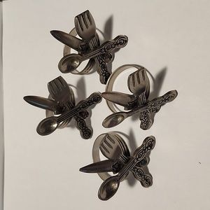 Napkin Rings Set of 4 Vintage